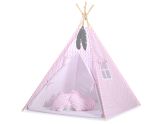 Tipi para niños My Sweet Baby con alfombra y plumas decorativas