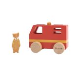 Camión de bomberos de madera Trixie - Juguete infantil colorido