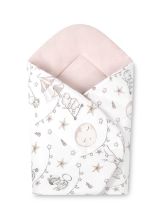 Arrullo Swaddle Bebé Velcro Algodón Circo Rosa 75 cm