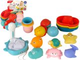 Set de Baño de Animales Marinos de Goma 17 Piezas