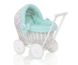 Carro de Muñecas de Mimbre My Sweet Baby con Ropa Mint