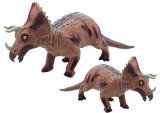 Figura de Dinosaurio Triceratops Grande con Sonido 36 cm Marrón