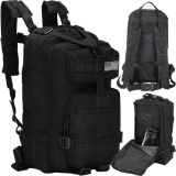 Mochila táctica XL negra Trizand para bebés y niños