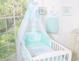Juego de Cuna 5 Piezas con Dosel My Sweet Baby Little Prince