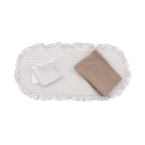 Colcha para capazo Candela crudo Cambrass extendida