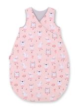 Cotton Sleeping Bag For Children, Size M, 3-12 Months, Tog 2.5, All-season - Ballerinas Powder Pink