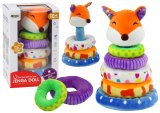 Piramide de Peluche Zorro Educativa Colorida 27 cm