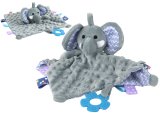 Manta de Peluche Elefante con Sonajero y Mordedor