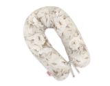 Pregnancy Pillow- Longer, Removable Pillowcase - Peonies Beige