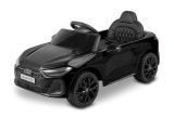 Coche eléctrico Toyz Audi A5L negro con luces encendidas.