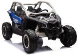 Buggy eléctrico infantil 4x4 DK-CA001 azul y gris LEAN CARS vista tres cuartos