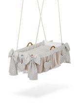 Cesta Colgante para Bebé My Sweet Baby - Mini Rosettes Grey
