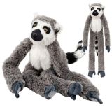 Peluche Lemurito Suave con Velcro para Colgar 35cm