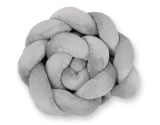 Protector de Cuna Knot Bumper Minky My Sweet Baby 180cm Gris