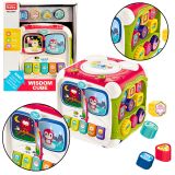 Cubo educativo multifuncional con piano y luces interactivas