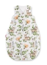 Cotton Sleeping Bag For Children, Size M, 3-12 Months, Tog 2.5, All-season - Woodland Green