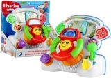 Volante interactivo educativo con luces y sonidos LEAN Toys vista frontal