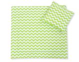 Juego de minicuna para Bebés My Sweet Baby - Duvet y Almohada Chevron Verde