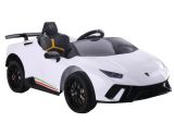 Coche eléctrico a batería Lamborghini Huracan Blanco