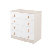 Cómoda Elon Beige Kikkaboo para Bebé con 4 Cajones