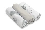 Pañales de Muselina 3-Pack Sensillo - Color Gris