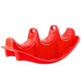 Columpio de tres plazas Rocker Snake en color rojo