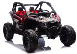 Buggy eléctrico infantil 4x4 DK-CA001 rojo LEAN CARS vista tres cuartos