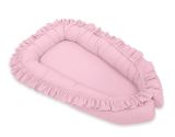 Baby Nest Premium Cocoon For Infants With A Ruffle My Sweet Baby- Pink
