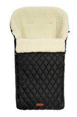 Saco de Dormir Acolchado de Lana Negro Sensillo