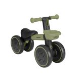 Correpasillos infantil Kikkaboo Blinky verde de aluminio, vista frontal con ruedas luminosas