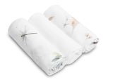 Paquete de 3 pañales de muselina Sensillo - Blanco