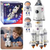 Cohete Espacial Educativo 5 en 1 con Luces y Sonidos
