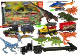 Set de Vehículos de Helicóptero y Dinosaurios - 8 Piezas Coloridas