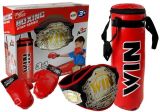 Set de Boxeo Infantil con Saco, Guantes y Cinturón