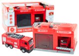 Estación de Bomberos Infantil con Camión y Walkie Talkie