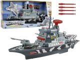 Set Militar de Batalla con Barco de Guerra y Sonidos