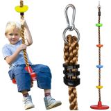 Columpio y cuerda de escalada Kruzzel para niños hasta 100 kg
