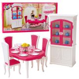 Conjunto de Comedor para Muñecas: Mesa, Sillas y Accesorios