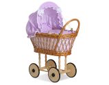Cochecito de muñecas My Sweet Baby con ropa de cama Lila - Natural