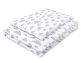 Juego de Cuna My Sweet Baby 2 pcs Algodón Nubes Grises