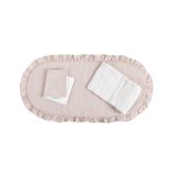 Pack colchoneta capazo Cloe Cambrass color rosa, vista de las piezas