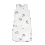 Saco de dormir de bambú de Waldin con diseño de ovejitas en color blanco