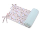 Protector de Cuna My Sweet Baby - Universal Beige Leaves
