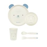 Juego de vajilla infantil Kikkaboo Bear with me Azul