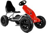 Gokart B012 de Lean Cars con ruedas inflables rojas y diseño atractivo.