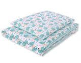 Juego de Cama de Algodón para Bebé My Sweet Baby - Erizos Menta