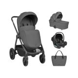 Carrito de Bebé 3 en 1 Modena Gris Oscuro Kikkaboo
