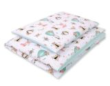 Juego de Cama para Bebé My Sweet Baby 2 piezas Zorros Beige/Menta