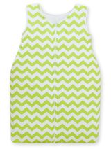 Saco de Dormir para Bebés My Sweet Baby, Algodón, Chevron Verde