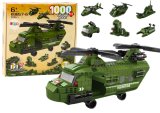 Set de bloques de construcción helicóptero militar Lean Toys, vista de la caja